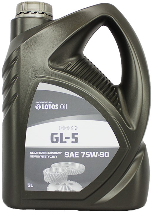 Олива трансмісійна LOTOS Semisyntetic Gear Oil GL-5 75W-90 5 л (WK-K500E10-0HA)